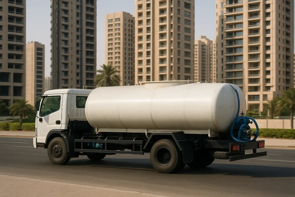 توصيل مياه عذبة للعمارات